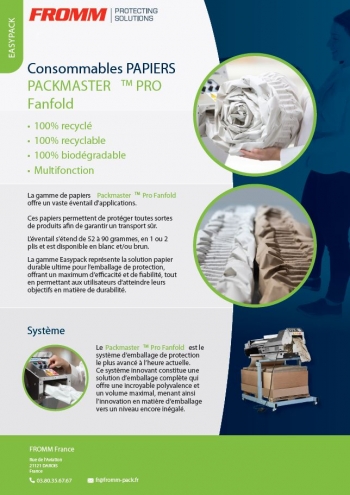BROCHURE CONSOMMABLES pour machine PACKMASTER PRO